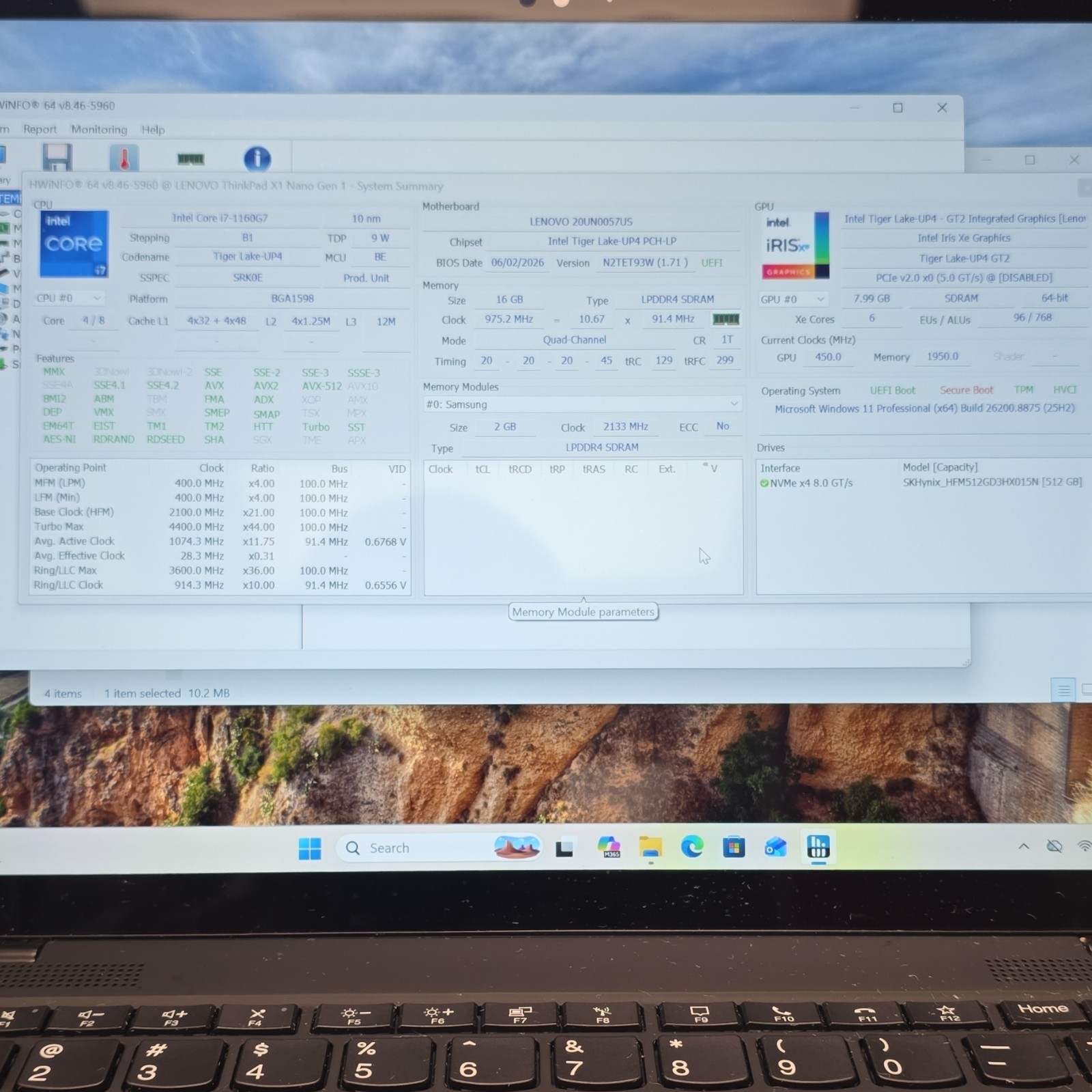 Lenovo ThinkPad X1 Nano Gen 1, 13-Inch Laptop, with Intel Core i7 11th Gen., 512 GB NVMe, Windows 11 Pro