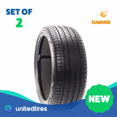 Set of (2) New 255/35R21 Pirelli P Zero PZ4 T1 Elect PNCS 98W - 9/32