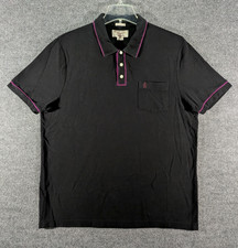 Penguin by Munsingwear Pocket Polo Shirt Mens XXL Heritage Slim Fit Black Purple