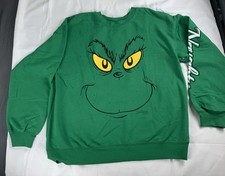 The Grinch Crewneck Sweatshirt Xl 15-17 Youth Unisex Merry Grinchmas