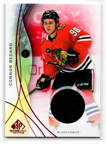 2024-25 SP Game Used Red Jersey Connor Bedard Chicago Blackhawks #108