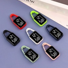 Led Electronic Hanging Watch Keychain Pocket Watch Keyring Hanging Watch Unisex