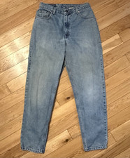 90's Levi's 550 Red Tab Blue Jeans Relaxed Fit Tapered Leg Retro Men's 30 x 31