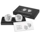 2023-S Reverse Proof $1 Morgan and Peace Silver Dollar 2pc Set with Box and COA