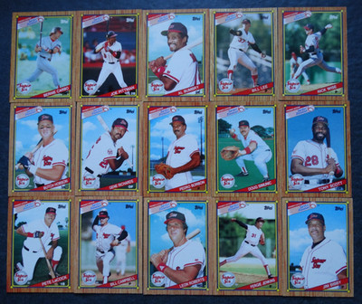 1989 Topps Senior League Winter Haven Super Sox Team Set of 15 Baseball Cards