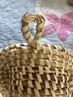 Charleston SC Sweetgrass sea Wall Pocket Basket Gullah Folk Art 7 x 8 pine straw — photo 5