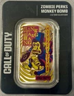2024 Call of Duty Zombie Perks Monkey Bomb, 1oz 999 Silver Bar Low Minted 2100