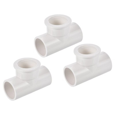 T-Fitting G3/4 Buchse DN20 3/4'' ID Buchse Adapter Stecker weiß, 3er Set