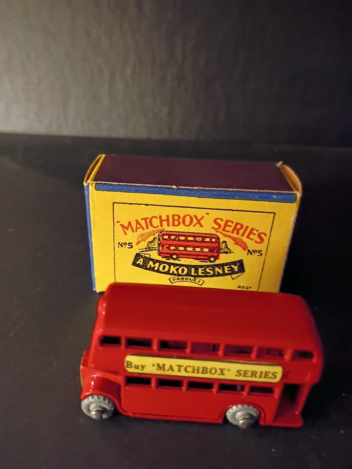Matchbox #5A London Bus 1954 en caja original nítida B2 Foto 4 de 4