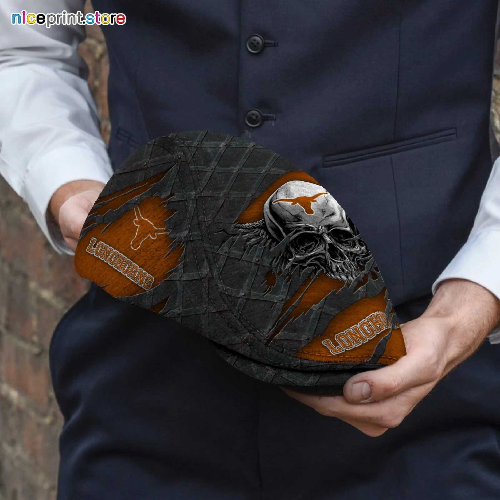 Texas Team Longhorns Jeff Cap NCAA Driver Cap NCAA Golf Cap NCAA Flat Cap