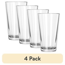 Clear Pint Glasses 16 oz Set of 4 Bulk Heavy ...
