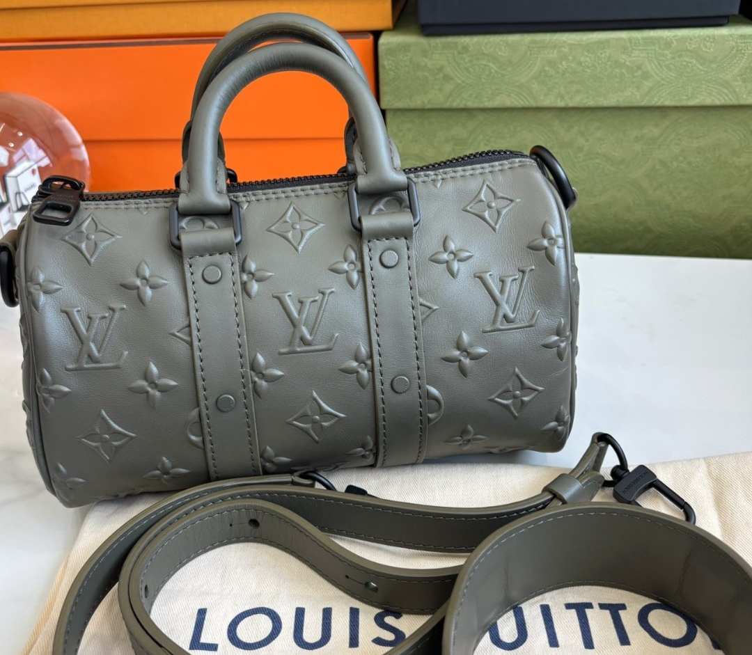 Louis Vuitton Olive Green Keepall XS 2-Way Crossbody Bag Like New