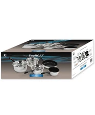 BergHOFF Vision 8 Vision Stainless Steel Cookware Set - NIB $395