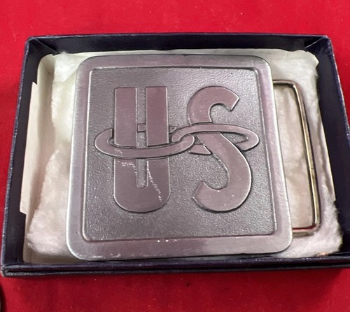 VINTAGE 1970s **US** UNKNOWN MISCELLANEOUS PEWTER BELT BUCKLE NOS NIB