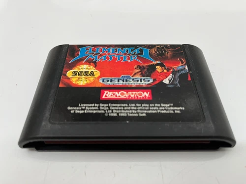 Elemental Master ( Sega Genesis , 1993) Authentic - Clean - TESTED - RARE