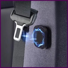 2pcs Magnetic Car Seat Belt Holder Fixing Clip Pu Leather Seatbelt Limiter