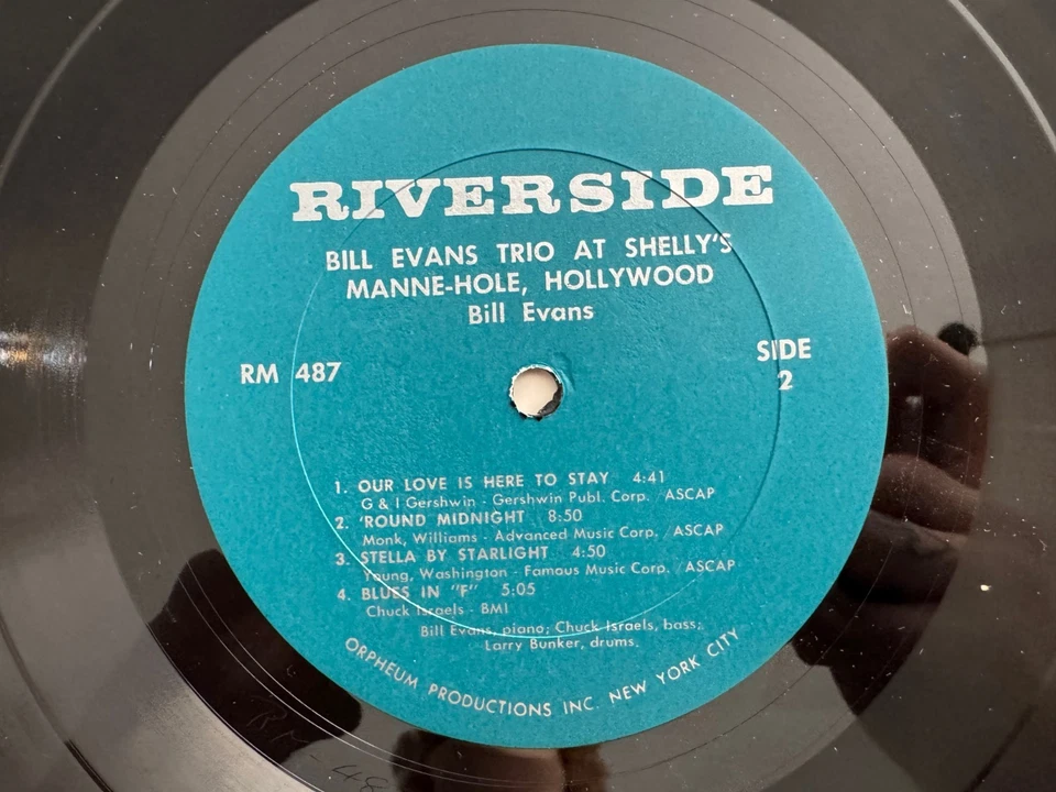 Bill Evans Trio At Shelly's Manne-Hole LP - Riverside RM 487 Mono VG++ Foto 4 de 4