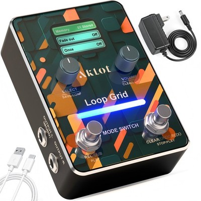 Compact Guitar Looper Pedal: 40 Slots 160 Minutes Loop Pedal with 44.1kHz 16-...