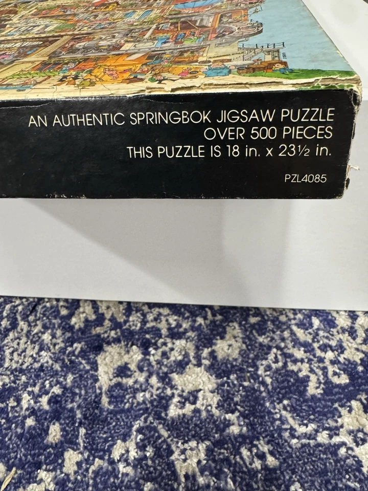 Vintage 1977 Springbok VERTICALVILLE 500+ Pc Jigsaw Puzzle by Hallmark COMPLETE - Image 2 of 4
