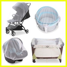 Baby Mosquito Net for Stroller, Reusable Bug Net for Stroller, Playards, Pack...