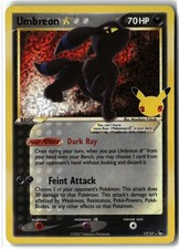 Umbreon Star ⭐️ 17/17 Holo Celebrations: Classic Collection Pokemon NM/LP on eBay