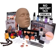 Mehron Makeup Special Fx All-pro Makeup Kit With Practice Head New From USA