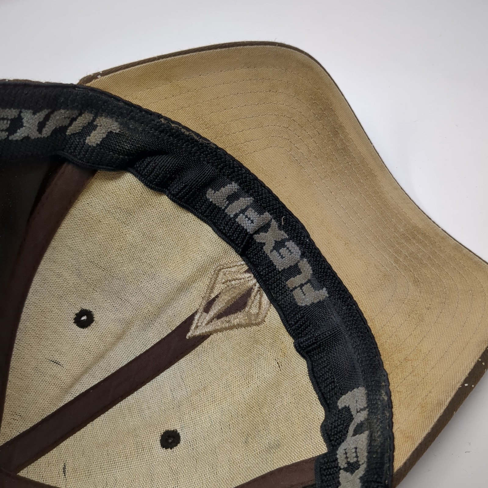 Volcom Stone Fitted Hat Brown Medium Embroidered … - image 8