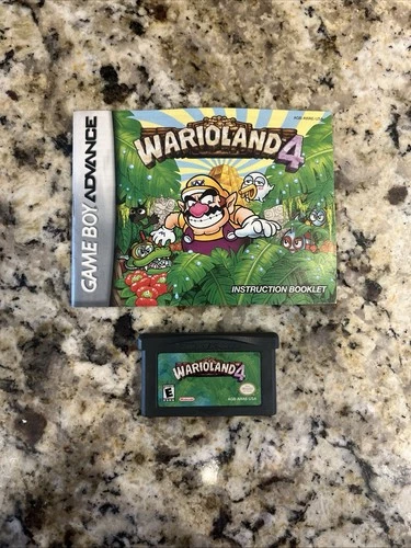 Wario Land 4 – Nintendo Game Boy Advance GBA – Authentic – Cart + Manual