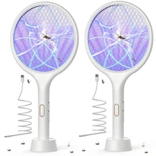 YISSVIC Electric Fly Swatter 4000V Bug Zapper Racket Dual Modes Mosquito Kill...