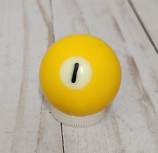 Replacement Mini Billiard Pool Ball 1.5" Ball Number 1 Solid Yellow Dot