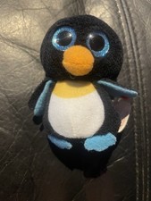 McDonald's Ty Teenie Beanie Boos Waddle the Penguin 2017 Soft Toy Plush, Black