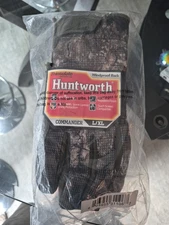 NWT HUNTWORTH Commander Thinsulate Windproof Water Repellent Camo Gloves L /XL