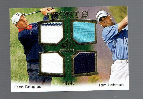 2024 SP Game Used Front 9 Dual Swatch Combos Fred Couples Tom Lehman 40/49