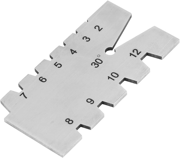 30 Grad Gewindelehre, Screw Thread Gauge Aus Edelstahl Messbereich 2-12Mm FüR Ho-image