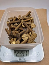 lot de 73 boulons vis laiton 45 mm M9 têtes fraisées 2380 g