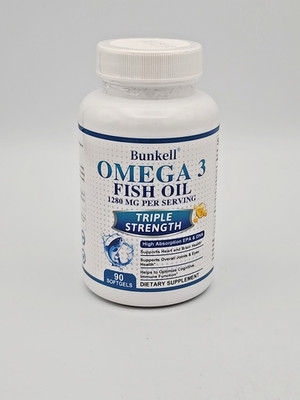 Omega 3 Fish Oil Capsule EPA & DHA Support Immune System & Cardiovascular Health