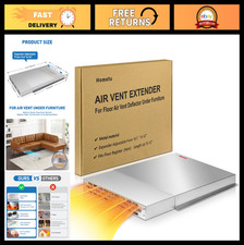 Adjustable Floor Air Vent Extender - Durable Aluminum, Heat Resistant, Improves