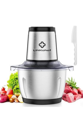 Food Processor Small, 6 Cup Food Chopper with Container, 1.5L 250W Electric Meat