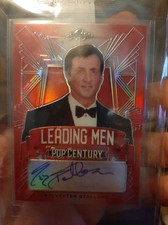 Sylvester stallone auto signed Leaf 1 of 2 Ccg And Leaf Certd rare Lowest Price 