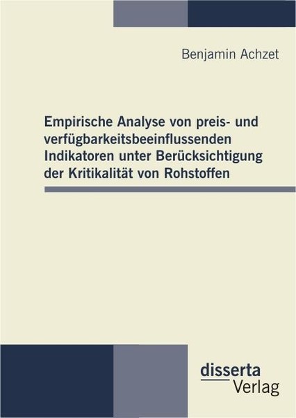 Empirische Analyse Von Preis- Und VerfüGbarkeitsbeeinflussenden Indikatoren Unte-image