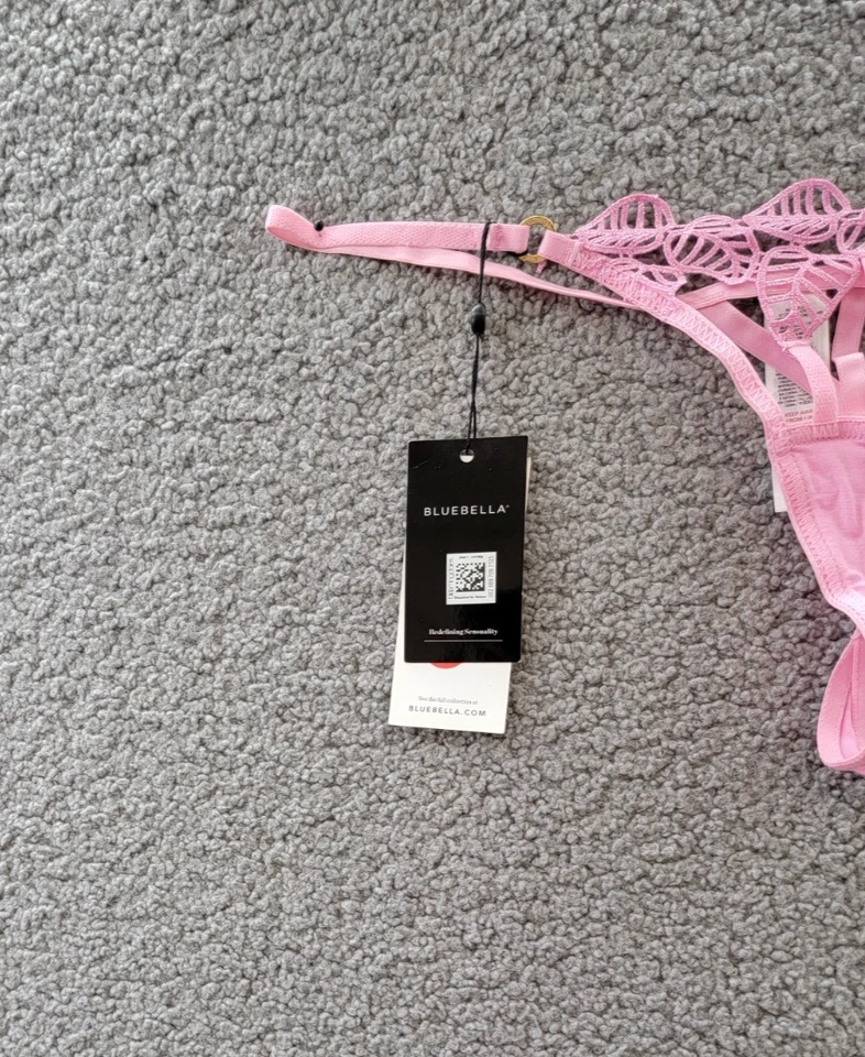 Bluebella Sapphira Thong Women's 8-M Begon Pink Elasticized Strappy Waistband - Image 3 of 4