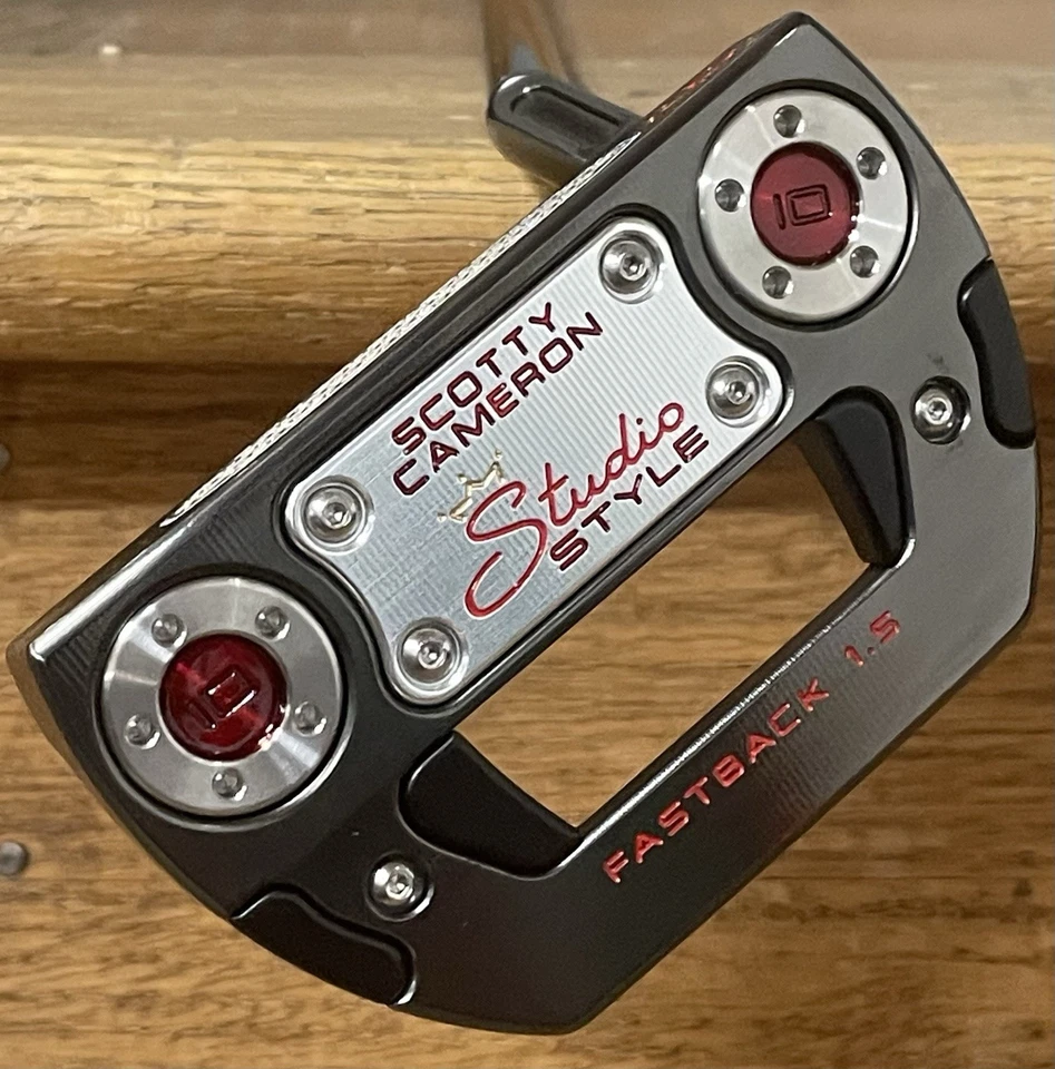 Scotty Cameron Studio Style Fastback 1.5 Putter - New - Xtreme Dark Finish - RED - Image 2 of 4