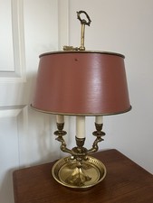 Bouilotte Lampe Tole Rot Empire Stil Viktorianisch Art Deco Jugendstil Barock