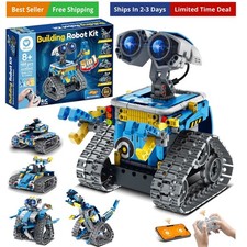 Robot Building Kit with Remote Control STEM Gifts for Boys Ages 8-12, Technic...