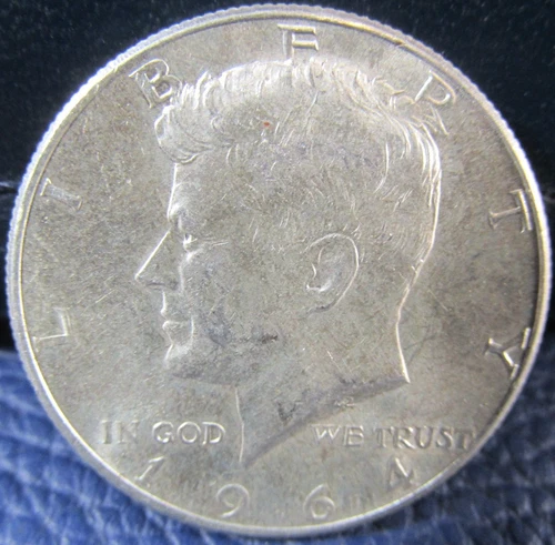 1964 P Kennedy Half Dollar 90% Silver - Lot Of 1 Very Good Condition a