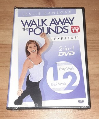 Leslie Sansone: Walk Away the Pounds - 1 & 2 Miles (DVD, BRAND NEW) Easy & Brisk