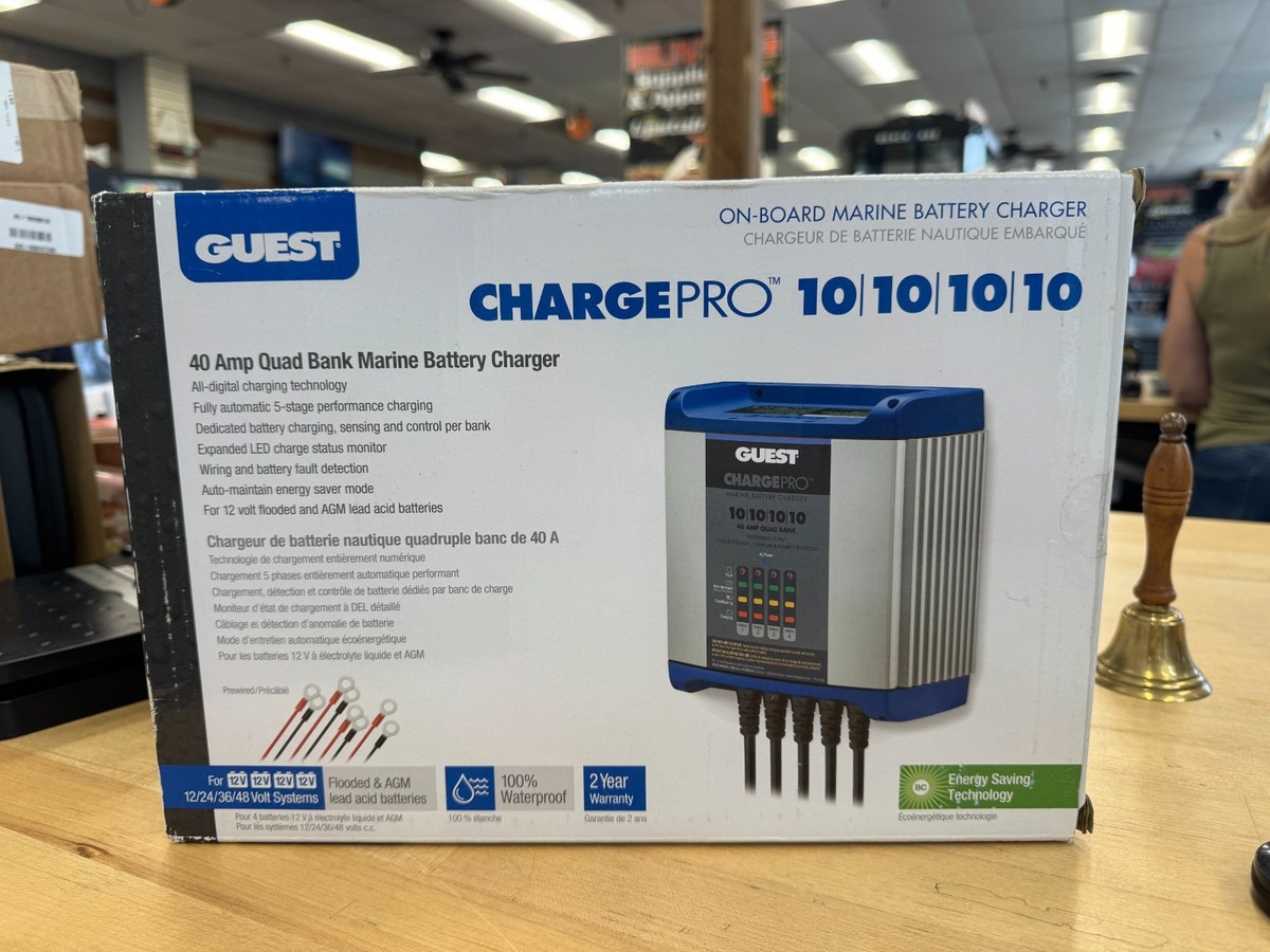 Guest ChargePro 40 AMP Quad Bank Marine Battery Charger 46904904150| eBay