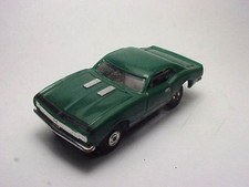 1967 CAMARO GREEN W/BLACK STRIPE HO SLOT CAR BODY. NEW. LIQUIDATION SALE