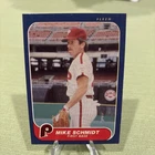 Mike Schmidt 1986 Fleer #450 Vintage MLB Baseball Card Philadelphia Phillies HOF