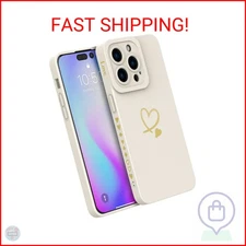 AICase iPhone 14 Pro Max Case for Women with Full Camera Lens Protection, Silico